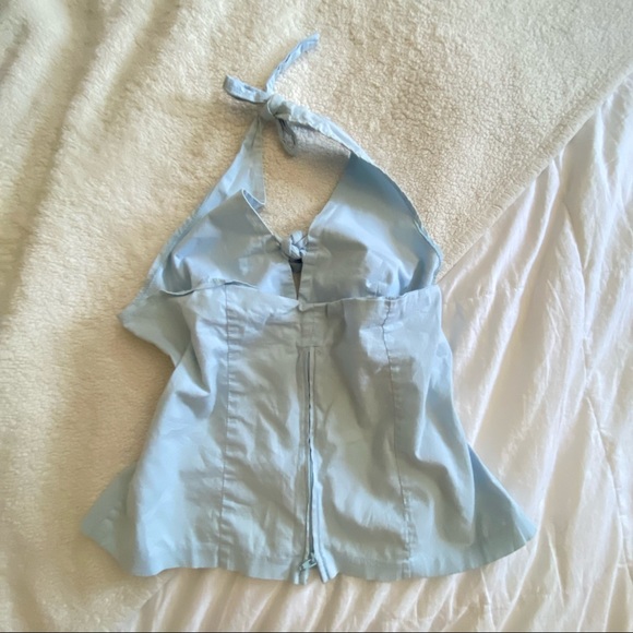 light blue halter top - Picture 5 of 10